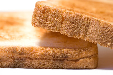 tranches de pain de mie grillées