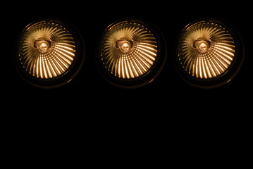 halogen spotlights yellow