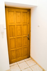 wooden house door
