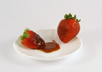 on the plate