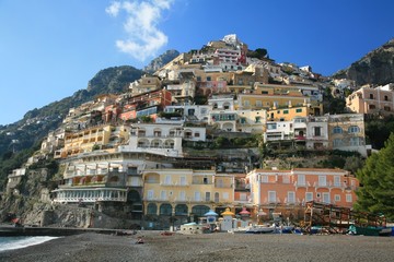 Fototapeta na wymiar Positano od plaży