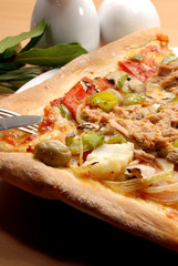 pizza with mozzarella