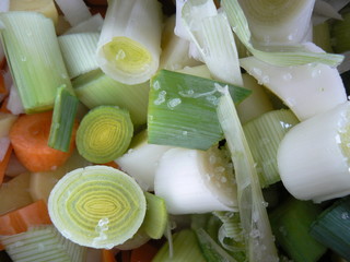 légumes poireaux carottes soupe