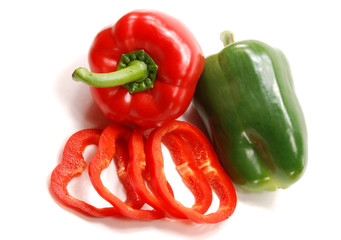 red and green pepper