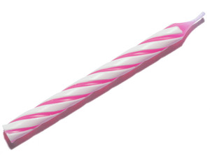 single pink candle