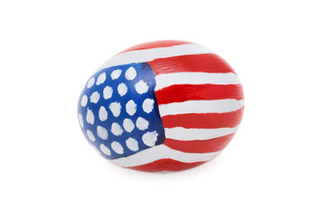 easter american egg (isolated on white)