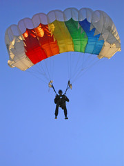 landing parachuter