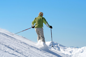 Fototapeta na wymiar femme ski