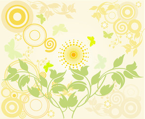 floral background - illustration