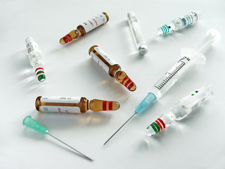 injection with phial