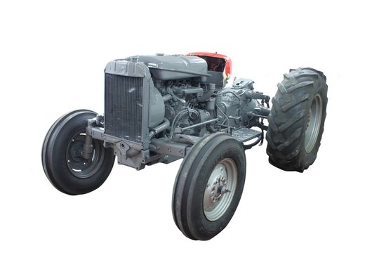 isolated tractor