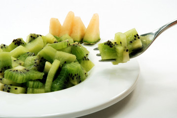 very fresh kiwi ready to eat