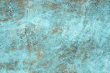 abstract cyan wall coating texture background.
