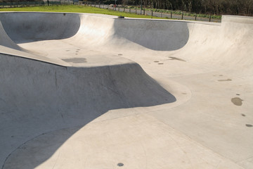 empty skate park.