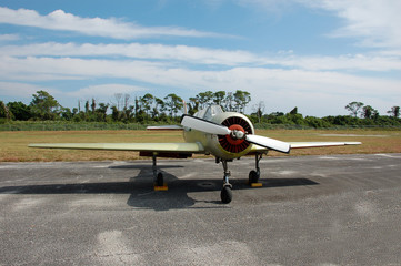 yak 52 soviet made acrobatic airplane