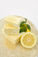 feta cheese with honey