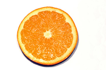 orange on white background