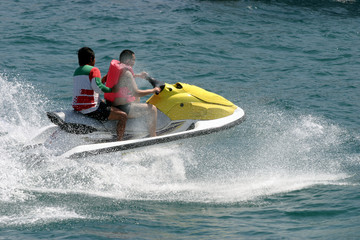 jet skier racing