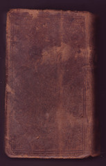 very old leather book