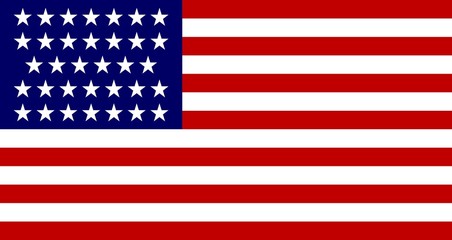 34 star united states flag