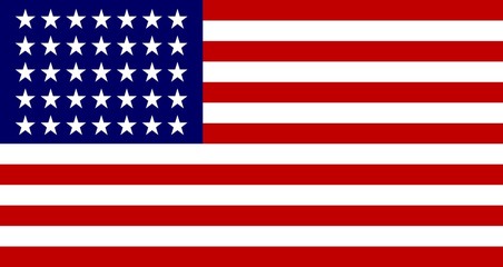 35 star united states flag