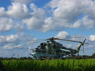 military helicopter
