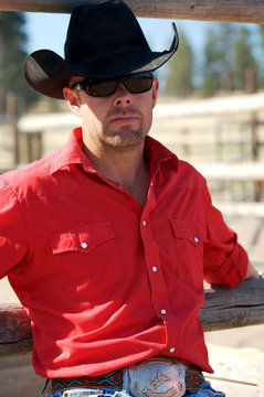 serious cowboy