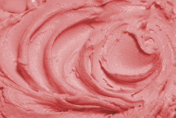 pink ice cream surface