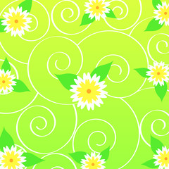 spirals and floral design