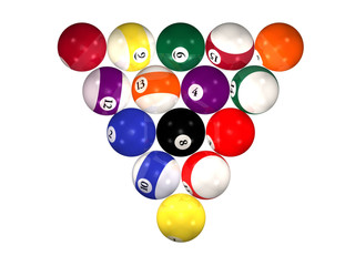 billiard pool balls