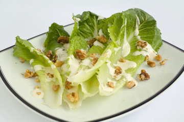 salad romaine lettuce with ranch dressing