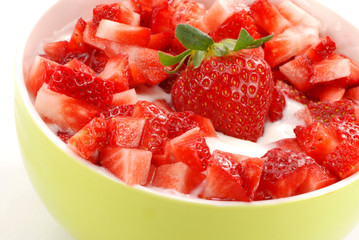 bowl of strawberrys