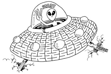 ufo maze