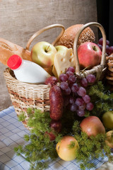 basket with food