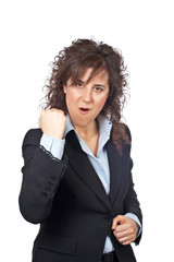 excited businesswoman