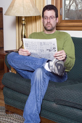 looking through the classifieds