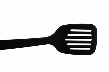 black plastic spatula