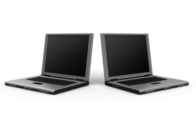 two laptop