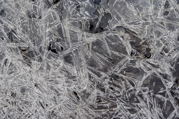 texture of a ice