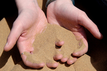 sand in your hand