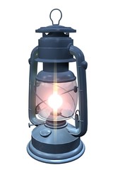  lanterne lampe à pétrole bleue - 2615624