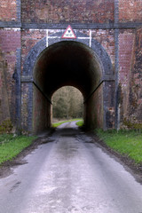 old brick tunnel