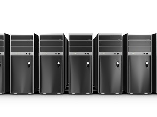 rows of computers