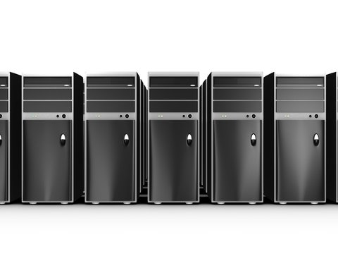 rows of computers
