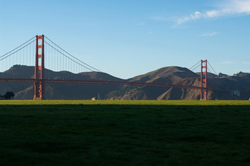 goldengate bridge viewed from crissy field