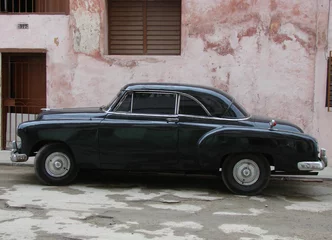 Crédence de cuisine en verre imprimé Voitures anciennes cubaines 1950 voiture cuba