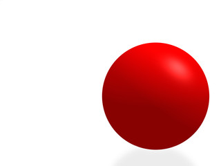 red isolated sphere