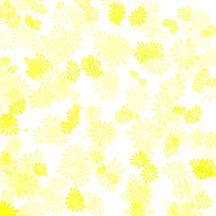 yellow flower gift wrap