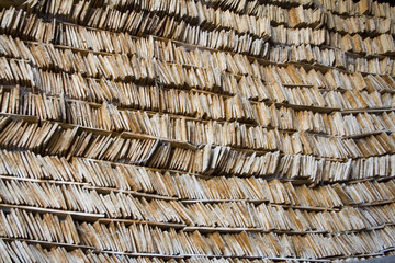 wooden pattern made from chips