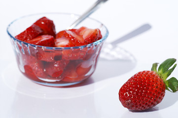 dessert aux fruits rouges